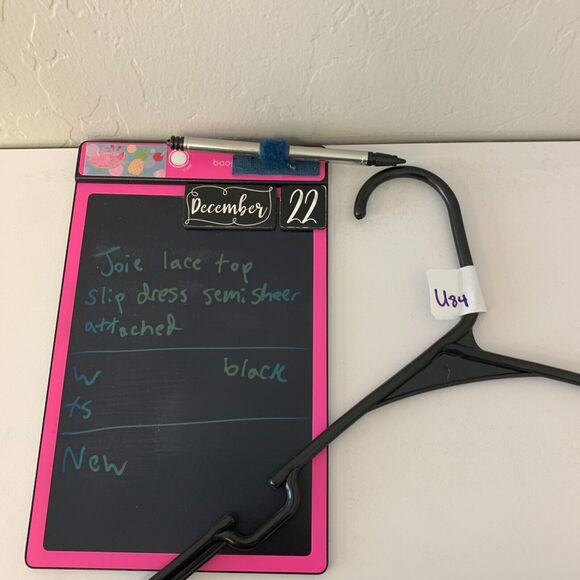 Joie Jordie Lace Dress Womens XS Extra Small Black Lace Bodice Attach Silk Slip - Picture 15 of 16